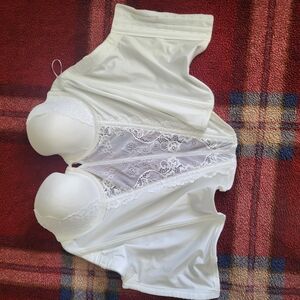 Elegant White Lace Corset
